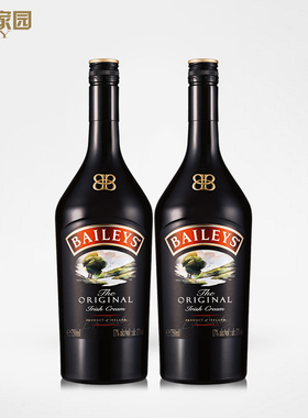 郎家园洋酒包邮BAILEY’S 爱尔兰百利甜酒奶油利口酒双支700ml