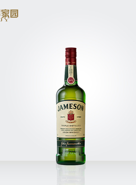 郎家园进口洋酒Jameson whisky占美神尊美醇爱尔兰威士忌酒700ml