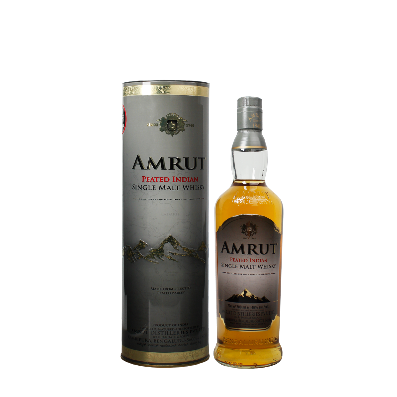 郎家園洋酒進口印度AMRUT PEATED阿目/雅沐特泥煤純麥威士忌