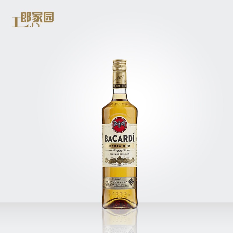 郎家园进口洋酒Bacardi Gold Rum百加得金朗姆酒烘培调酒基酒烈酒 酒类 朗姆酒/Rum 原图主图