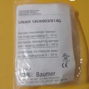 Baumer保盟超声波传感器UNAR S14G全新原装 正品 现货议价 18U6903