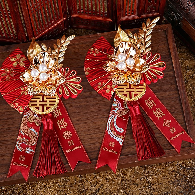 新郎新娘胸花结婚专用婚礼襟花图片