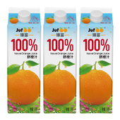 臻富纯果汁100%脐橙汁1kg 3大瓶整箱 好喝健康营养果汁饮品饮料