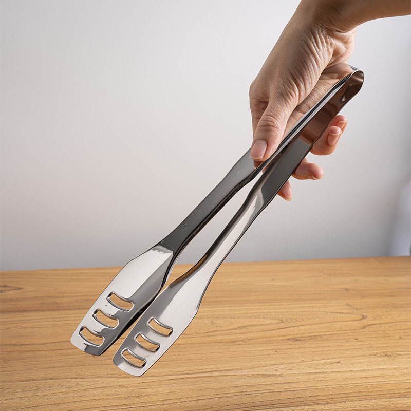 316不锈钢韩式烧烤夹烤肉面包用夹子 自助餐火锅分菜夹麻辣烫商用