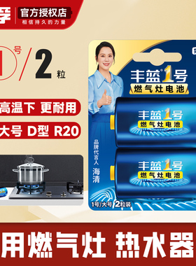 南孚丰蓝1号电池煤气炉用 电池D型一号大号R20热水器液化气 燃气灶炉大码碳性1.5v手电筒液化气1号电池