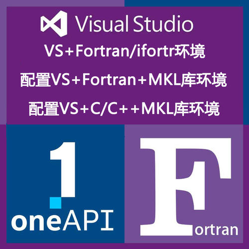 VS配置mpi头文件库Fortran/MKL库远程Intel oneAPI安装调试ifort