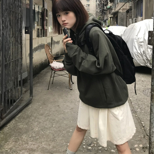 困住大象 春夏复古原创松紧休闲显瘦全棉百搭半裙伞裙短裙