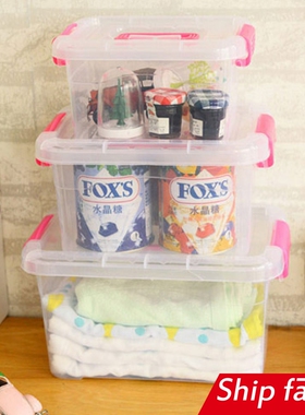 storage boxes cases medicine food clothes transparent box