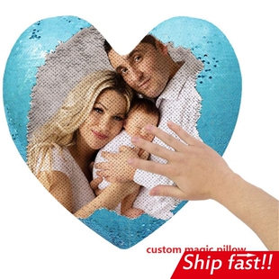 Diy magic custom pillow sofa picture gifts any photo LOGO