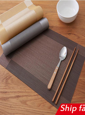 PVC teslin meal mat hotel plate placemat table 北欧餐垫日式