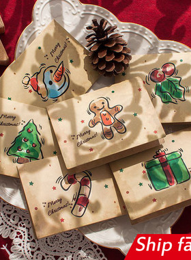 gift christmas cards birthday festival DIY 小儿童 圣诞贺卡