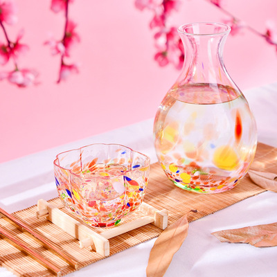日式彩点玻璃冰梅酒米酒