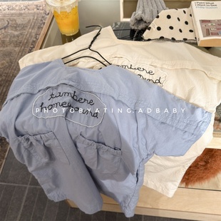 秋季复古风女童公主裙长裙女孩气质高级感棉布裙子韩版口袋连衣裙