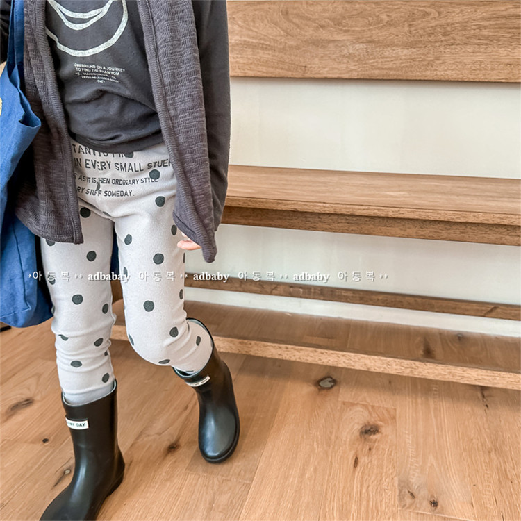 秋季童装男女儿童圆点打底裤宝宝弹力修身长裤女孩子洋气穿搭裤子,童装/婴儿装/亲子装,裤子,淘宝优惠券,粉丝福利购,淘宝优惠卷