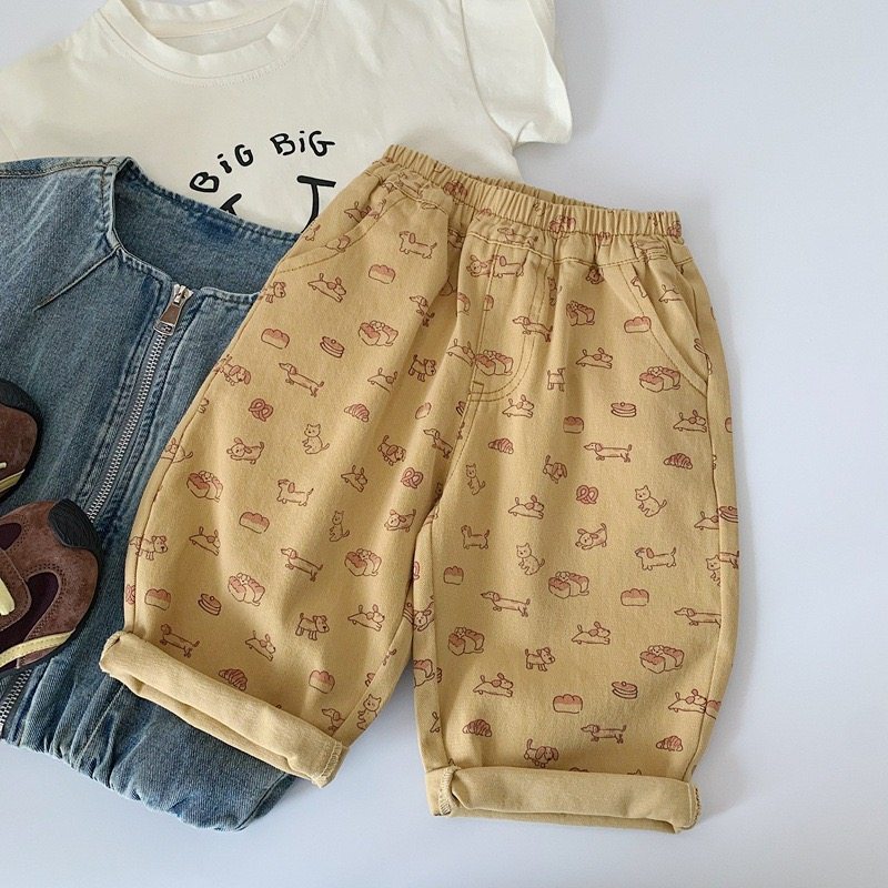 2026春秋季新款童装儿童韩版卡通印花牛仔裤男童长裤女童裤哈伦裤,童装/婴儿装/亲子装,裤子,淘宝优惠券,粉丝福利购,淘宝优惠卷
