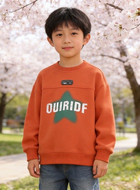 童装男童卫衣6春季新儿童套头衣男孩长袖洋气衣服春装上衣2552