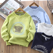 男童圆领卫衣2026春季 2888 T恤衫 新款 中大童卡通套头上衣儿童长袖