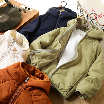 儿童棉服外套帅气夹棉连帽防风衣