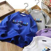 2936 打底衫 男童圆领卫衣2026秋季 中大童儿童休闲运动上衣男孩长袖