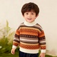 男童圆领毛衣加厚2026冬季 8262 新中大童儿童加绒毛线衣保暖打底衫