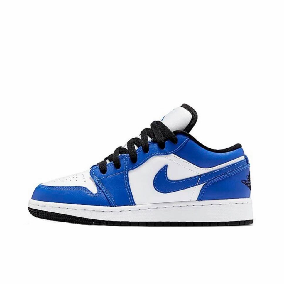 耐克Air Jordan 1 Low AJ1白蓝低帮复古篮球鞋553560-124温州JW仓