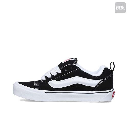 VANS 范斯Knu Skool防滑耐磨复古休闲鞋黑白VN0009QC6BT温州HP