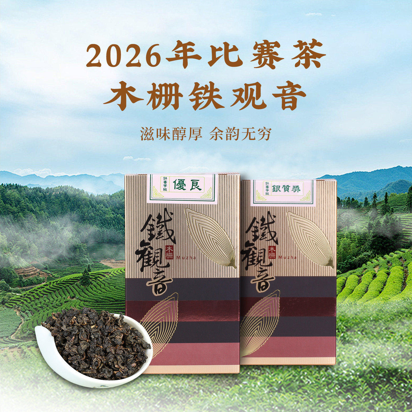中国台湾省木栅铁观音新品2025年冬茶比赛茶浓香型乌龙茶茶叶礼盒