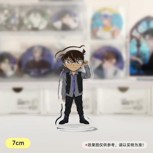 柯南7cm透明夹层小立牌名侦探柯南周边黑铁的鱼影立牌桌面摆件