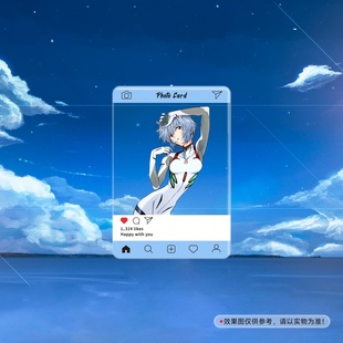 新世纪福音战士EVA65x95mm亚克力合影卡透卡挂件绫波丽明日香渚薰