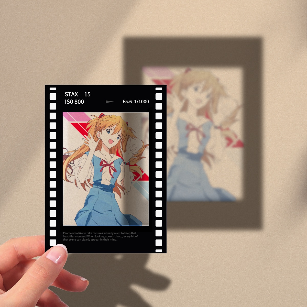 EVA新世纪福音战士65x90透明胶片拍立得仿黑胶明日香绫波丽