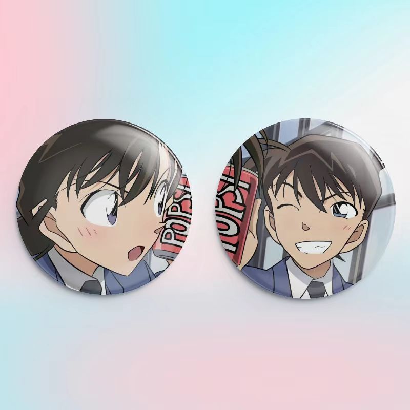 新一毛利兰吧唧58mm名侦探柯南