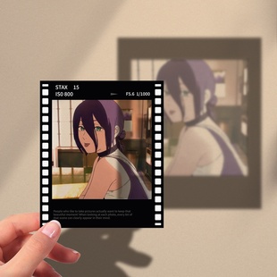 电锯人蕾塞篇透明胶片拍立得仿黑胶照片蕾塞电次玛奇玛