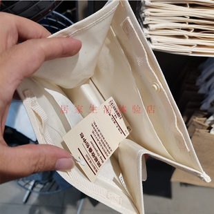 MUJI无印良品黄麻袋用聚酯纤维混纺简易收叠包内衬袋包 国内代购