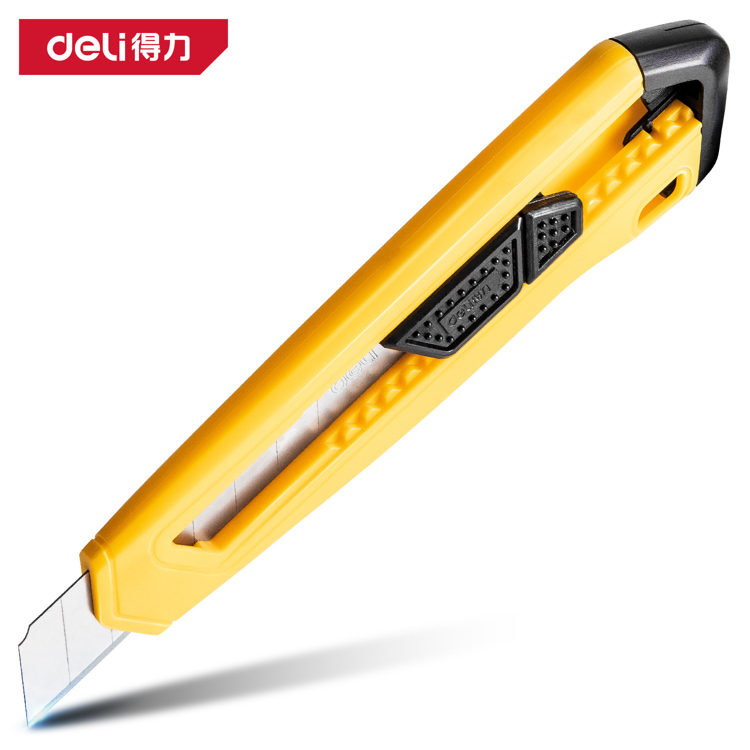 得力工具美工刀重型加厚大刀架割刀铝合金壁纸刀18mm