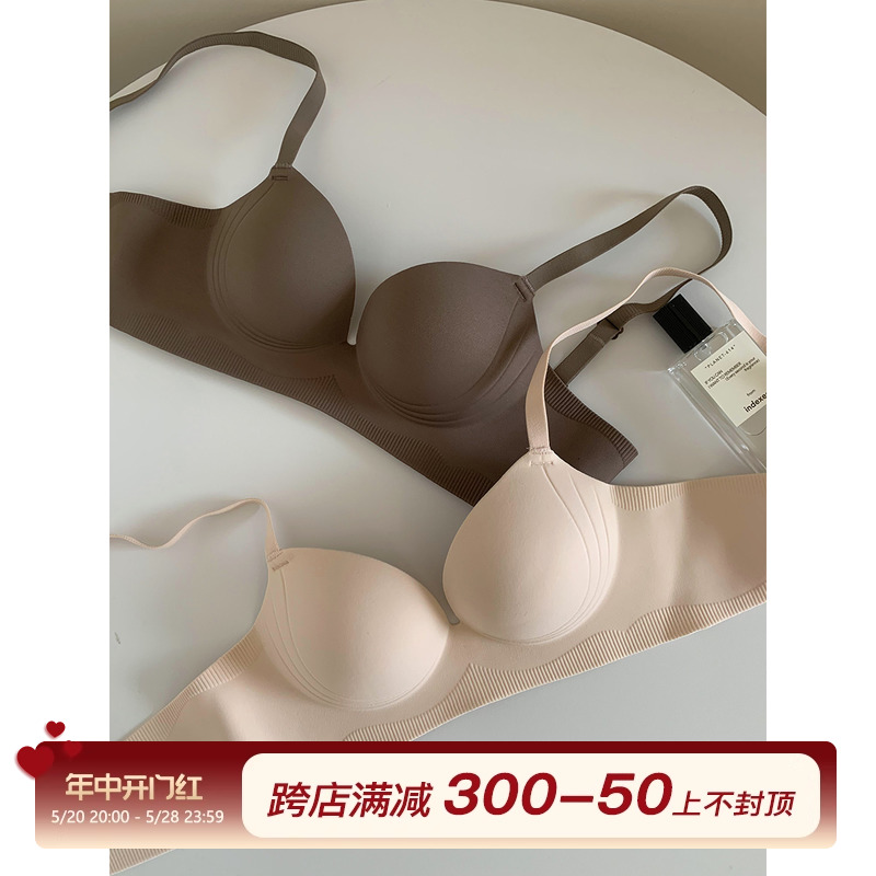 OllaBra 小胸聚拢显大内衣女无钢圈3D立体一片式无痕上托性感文胸 女士内衣/男士内衣/家居服 文胸 原图主图