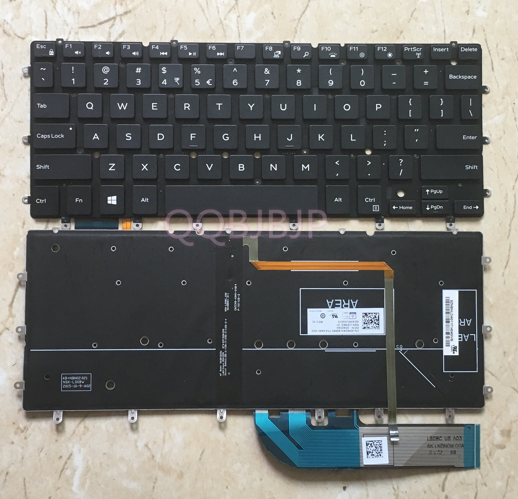 DELL戴尔 XPS13 9343 9350 9360 15BR N7547 N7548键盘 P54G P41F