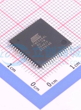 ATMEGA64L-8AU TQFP-64(14x14) 单片机(MCU/MPU/SOC) 全新原装 电