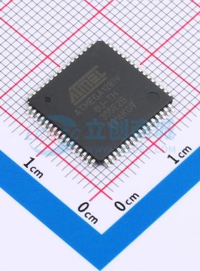 ATMEGA1281V-8AU TQFP-64(14x14) 单片机(MCU/MPU/SOC) 全新原装