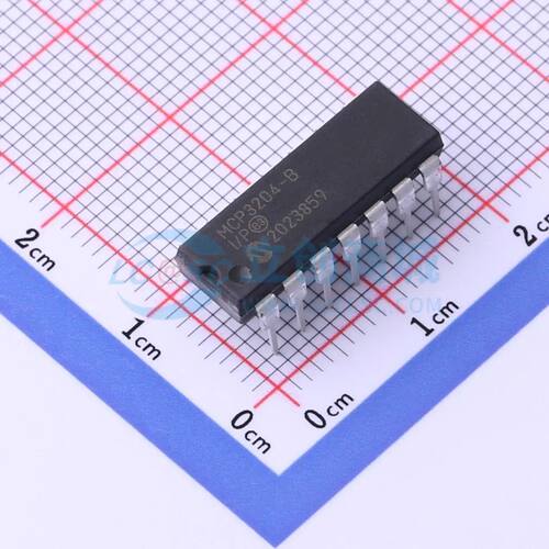 MCP3204-BI/P PDIP-14 模数转换芯片ADC MICROCHIP(美国微芯)全新