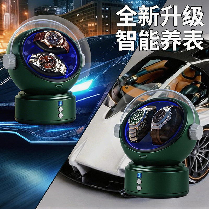 外贸跨境摇表器机械手表自动上发条上链上弦家用摇步晃表器摇摆器
