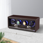 腕表豪华四表位摇表器立式 机械表全自动上链器多功能收纳盒