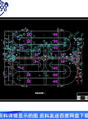 Carrousel氧化沟及污泥泵房施工图纸cad图纸