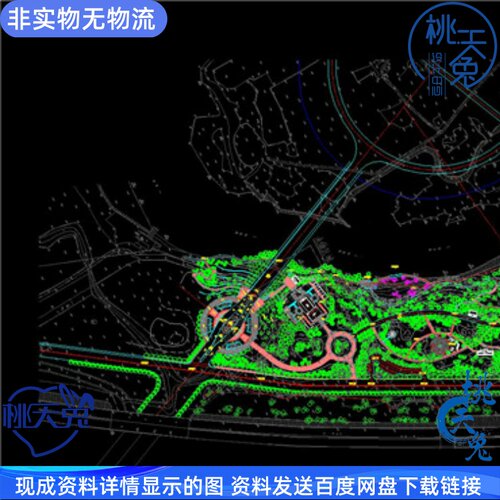 详细的滨水公园园林景观环境绿化工程竣工CAD图纸