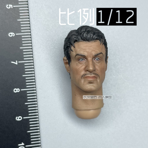 1/12 兵人 6寸人偶 PCTOYS 敢死特工队 史泰龙 头雕