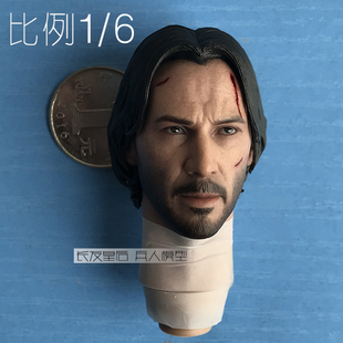 HT Hottoys 兵人 1/6 疾速特攻 疾速追杀 杀神 头雕 约翰威克