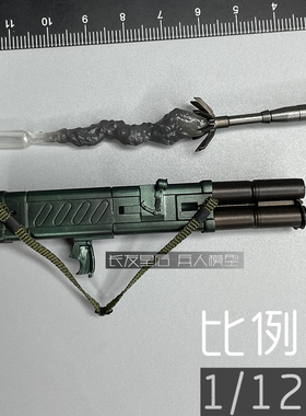 1/12 兵人 6寸 Limtoys 生化危机 里昂 火箭筒模型