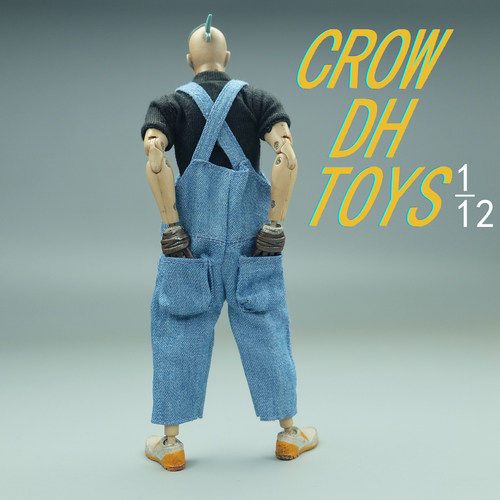 1/12兵人6寸人偶 CROWDHTOYS 潮流 背带裤