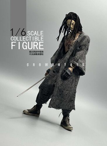 1/6 兵人 CROWDHTOYS 潮流武士 长衫 裤子 肥裤 肥裆裤