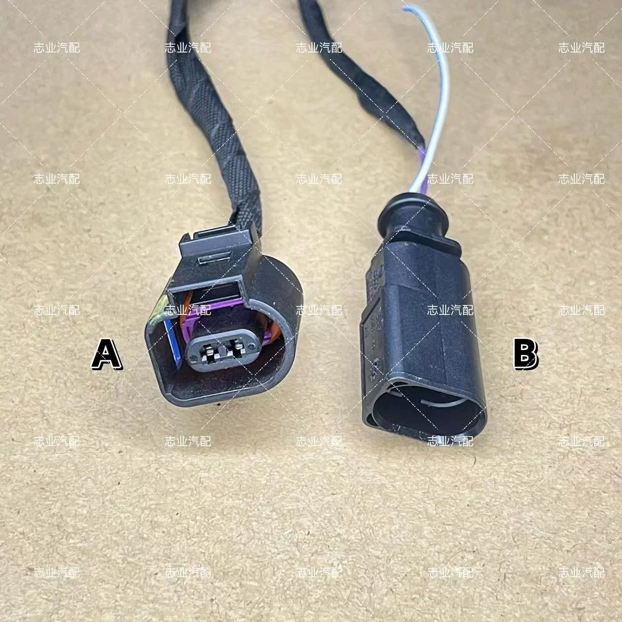 适用于大众迈腾高尔夫波罗polo凌渡斯柯达明锐冷气泵压缩机插头
