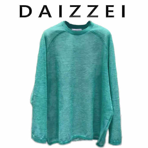 DAIZZEI~早秋新款多巴胺圆领长袖显白T恤女时尚百搭打底衫上衣潮